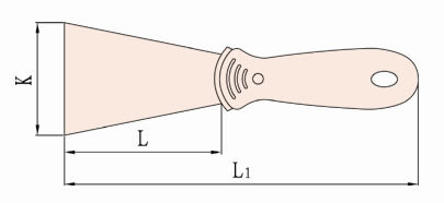 Couteau de vitrier avec manche en plastique 203A
